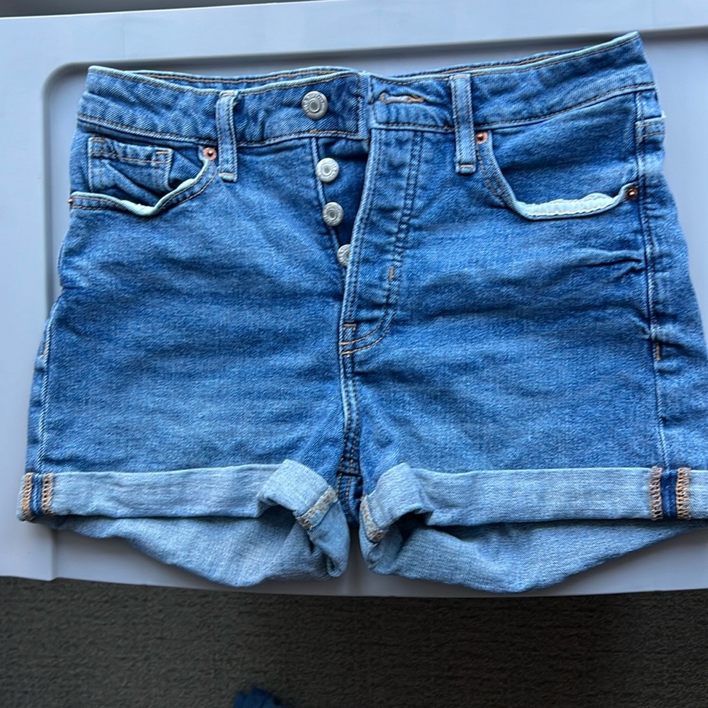 Old Navy Denim Jean Shorts, Size 6, High Rise, OG Straight
